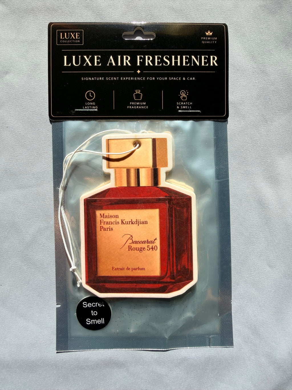 Warm Amber Saffron & Jasmine Car Air Freshener – Iconic Luxury Unisex Scent
