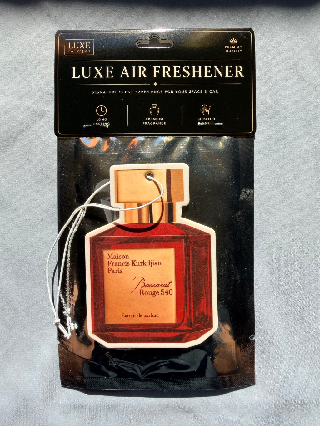 Warm Amber Saffron & Jasmine Car Air Freshener – Iconic Luxury Unisex Scent