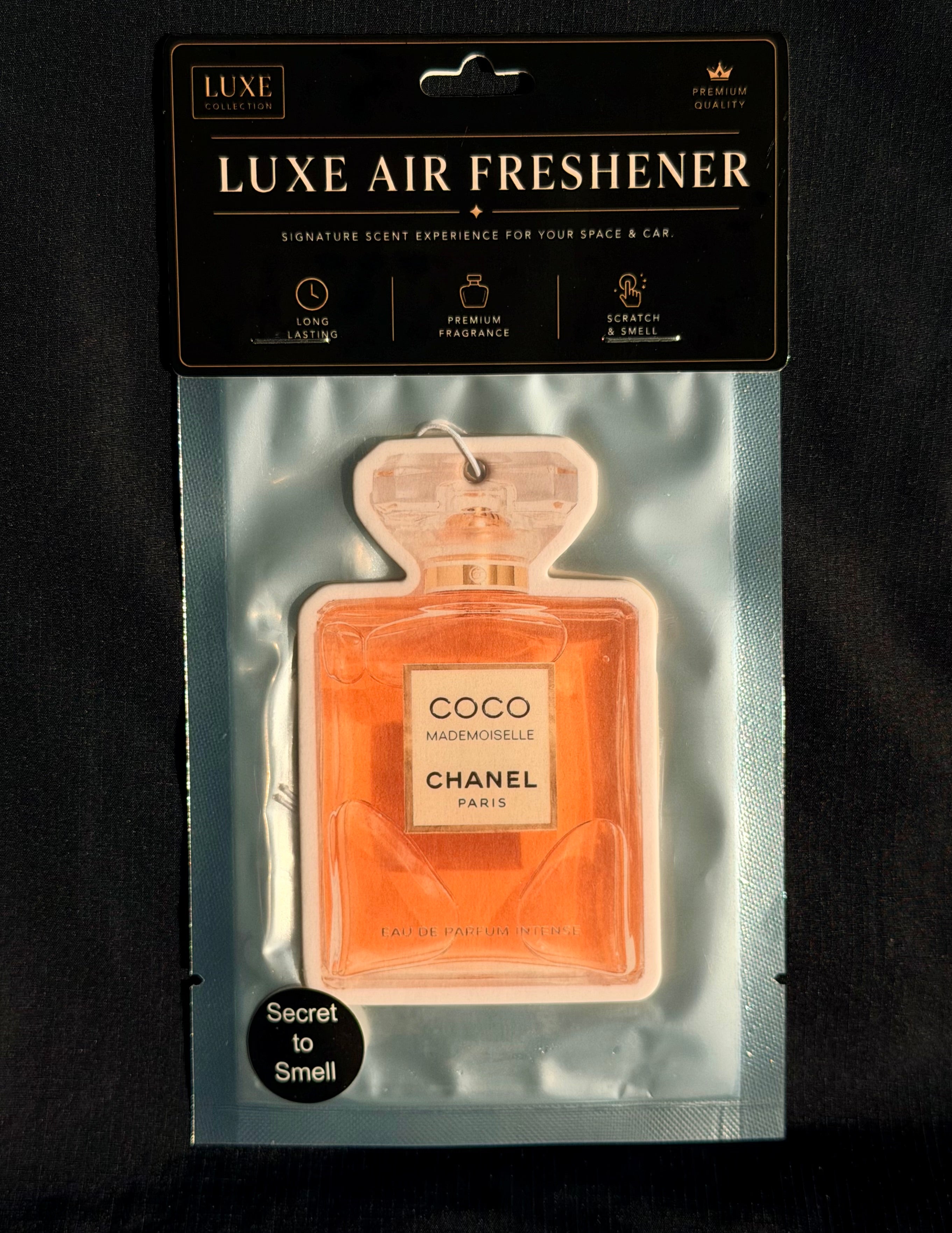 Warm Amber & Jasmine Car Air Freshener – Classic & Luxurious Feminine Scent