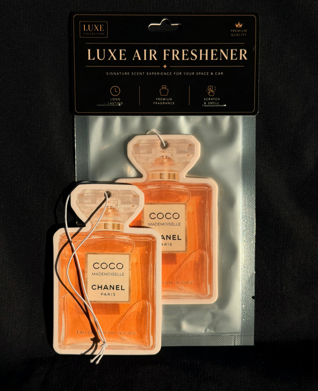 Warm Amber & Jasmine Car Air Freshener – Classic & Luxurious Feminine Scent