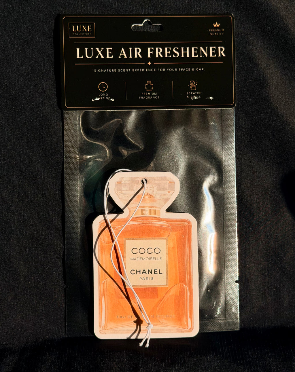 Warm Amber & Jasmine Car Air Freshener – Classic & Luxurious Feminine Scent
