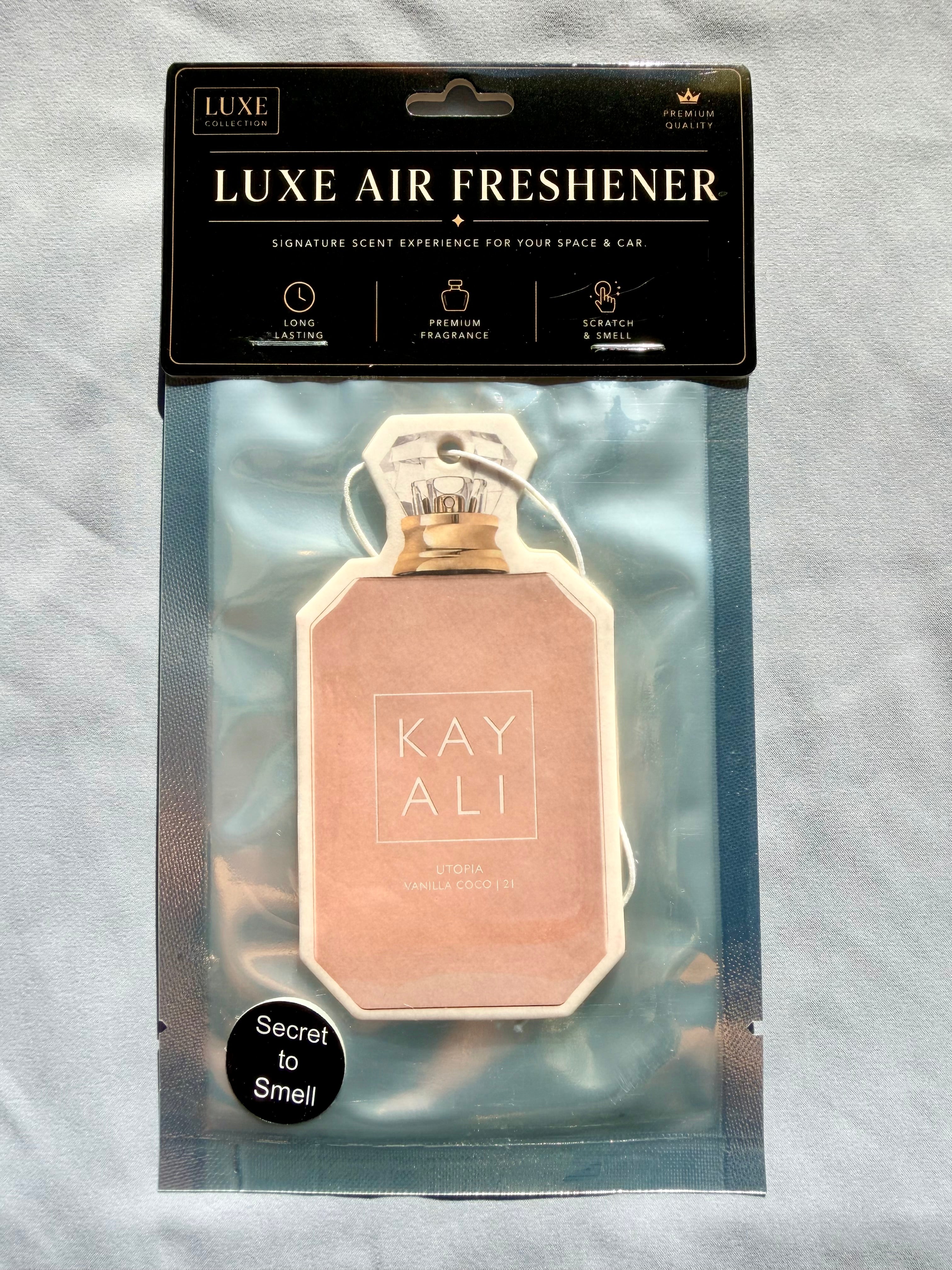 Coconut & Warm Vanilla Car Air Freshener – Tropical & Sweet Luxury Scent