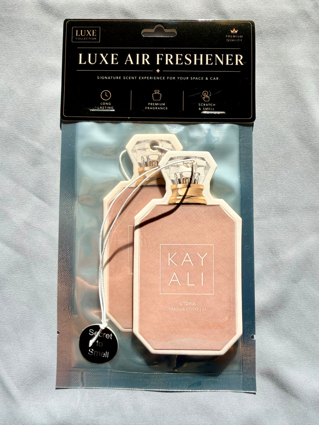 Coconut & Warm Vanilla Car Air Freshener – Tropical & Sweet Luxury Scent