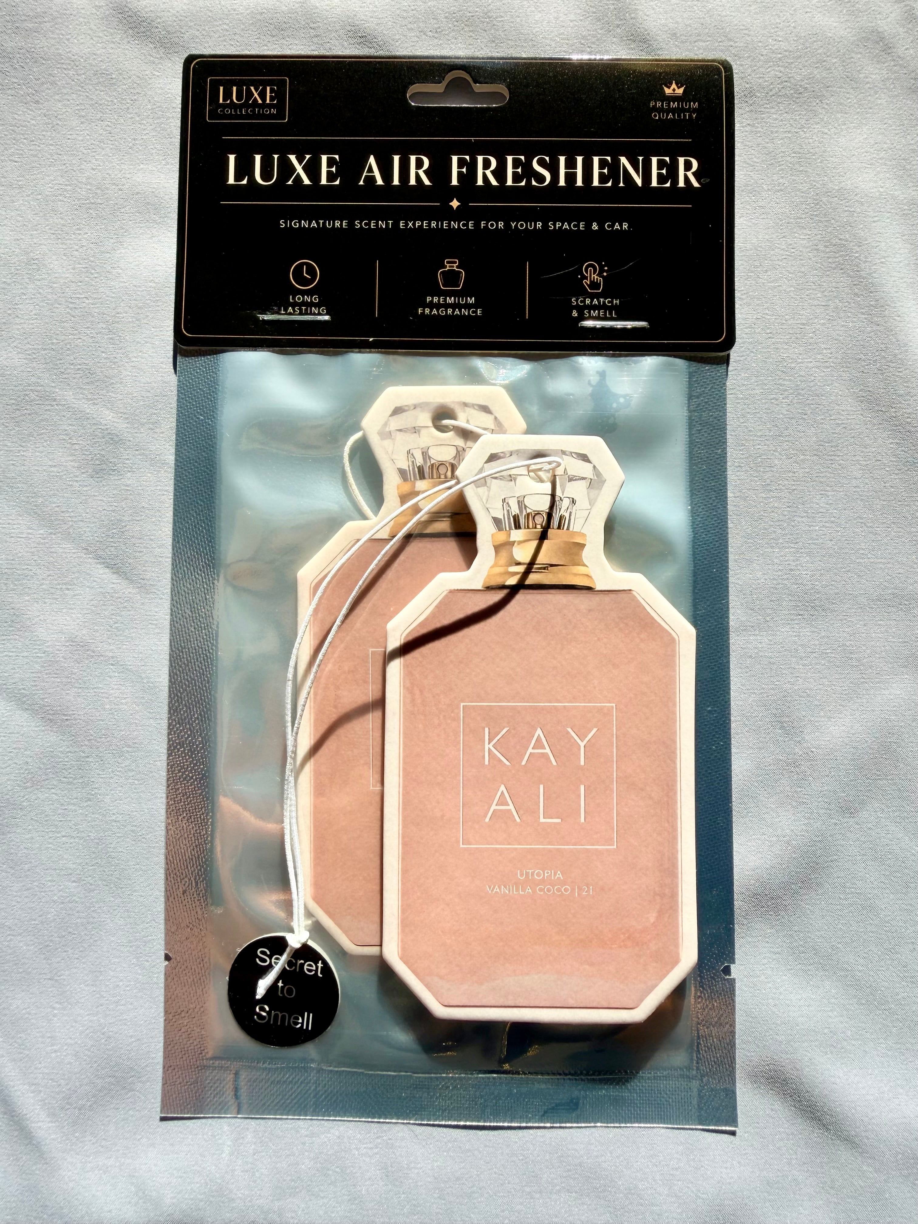 Coconut & Warm Vanilla Car Air Freshener – Tropical & Sweet Luxury Scent