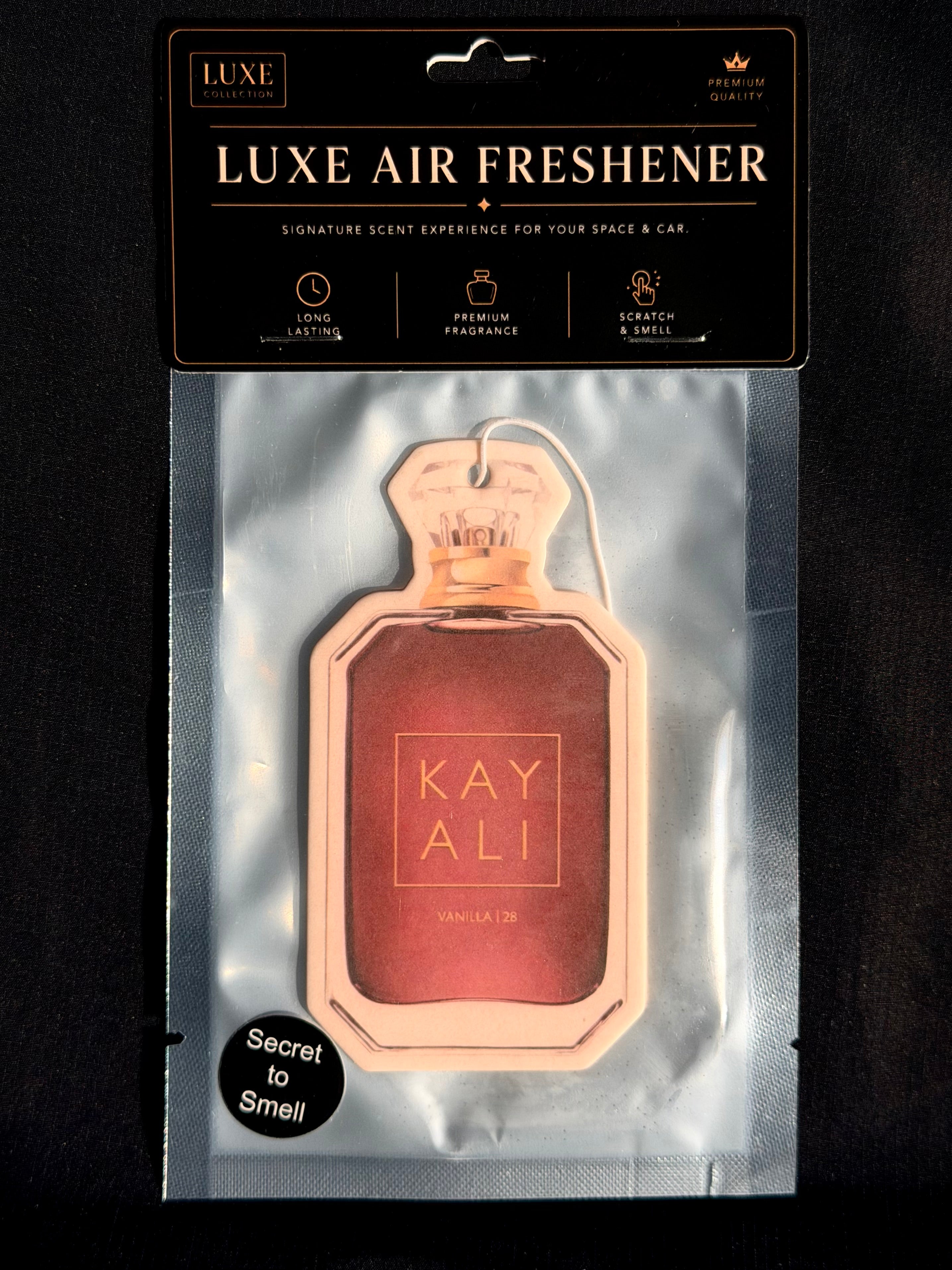 Rich Vanilla & Sandalwood Car Air Freshener – Warm & Creamy Luxury Scent