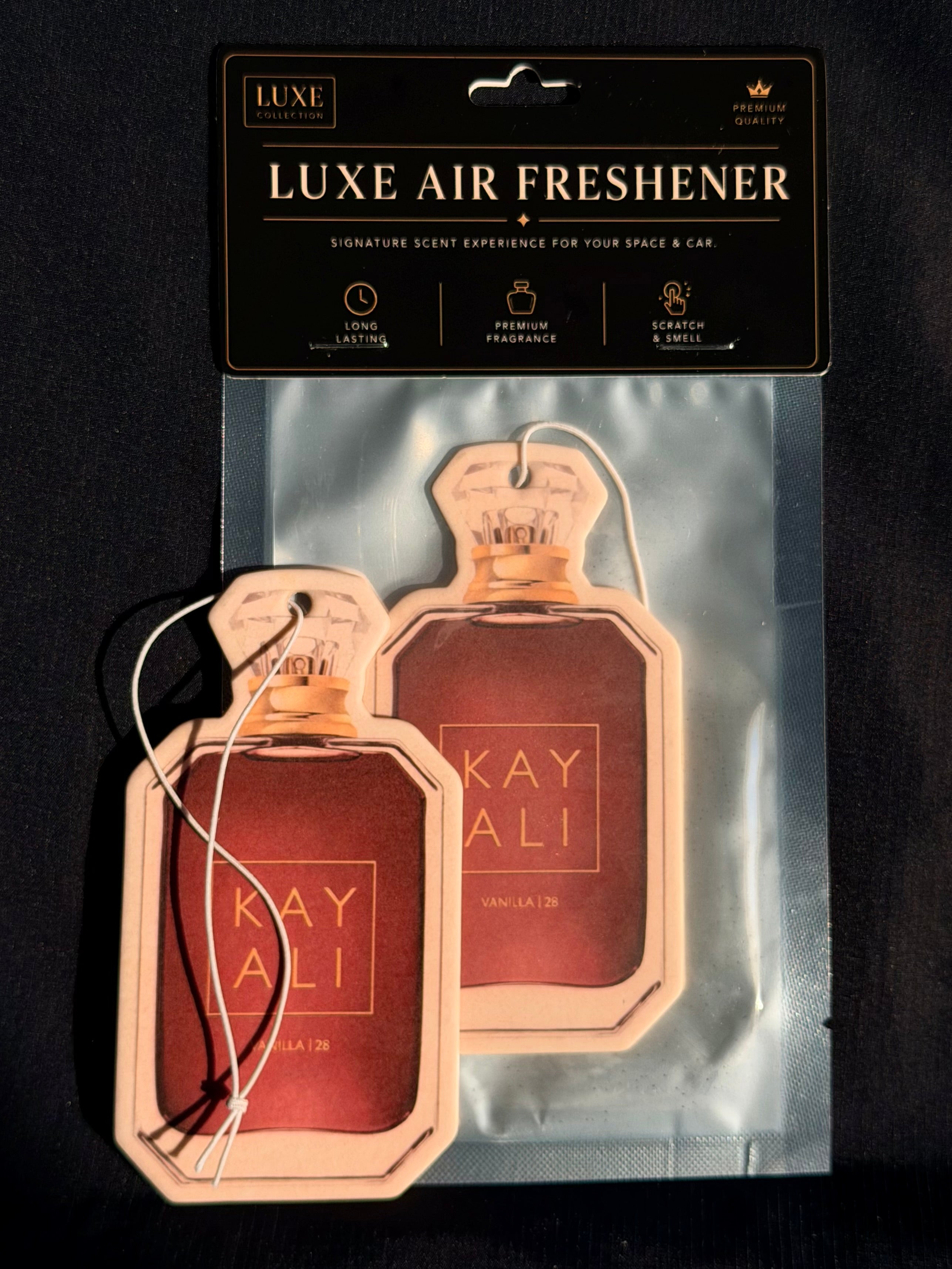 Rich Vanilla & Sandalwood Car Air Freshener – Warm & Creamy Luxury Scent