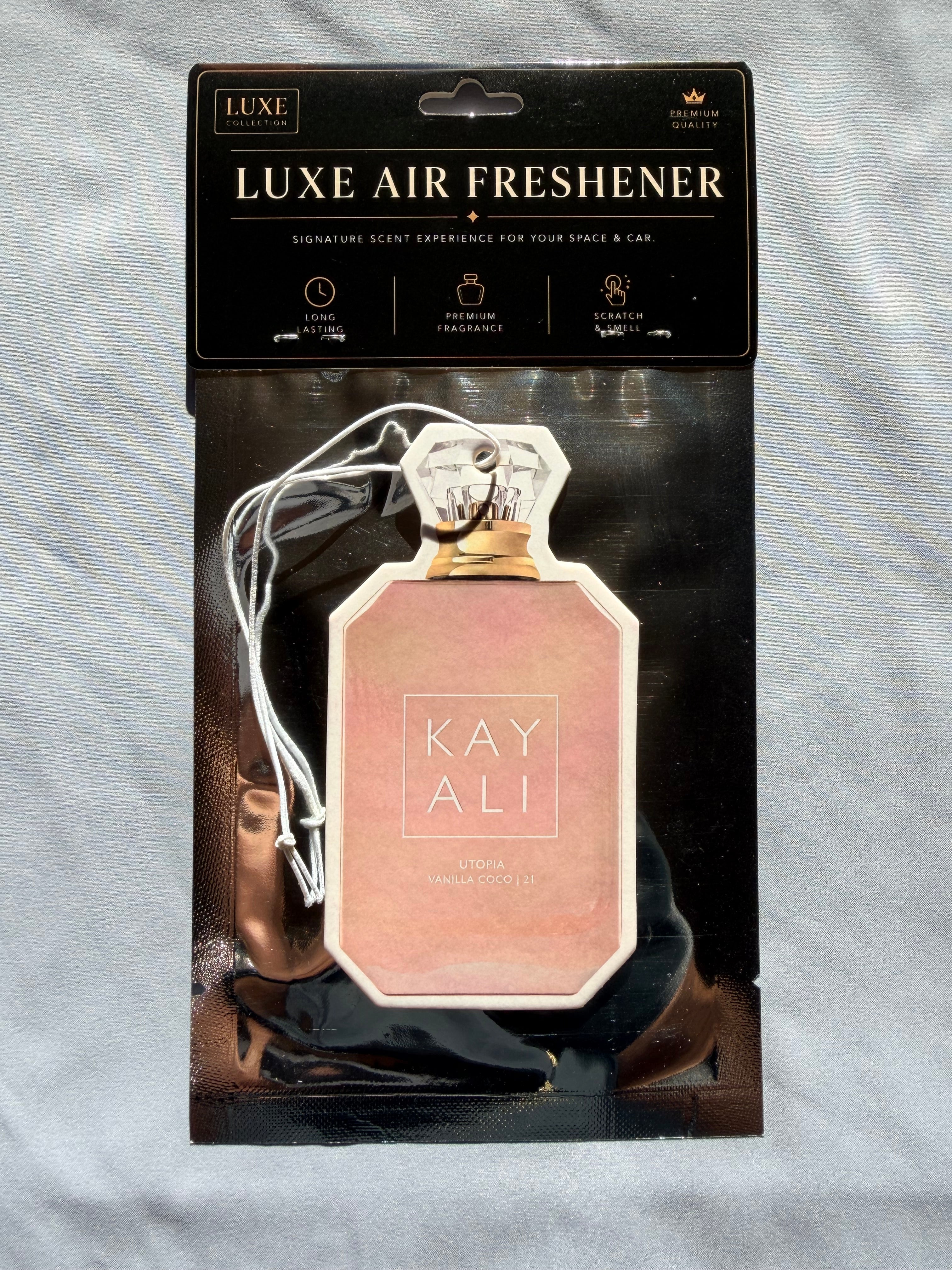 Coconut & Warm Vanilla Car Air Freshener – Tropical & Sweet Luxury Scent