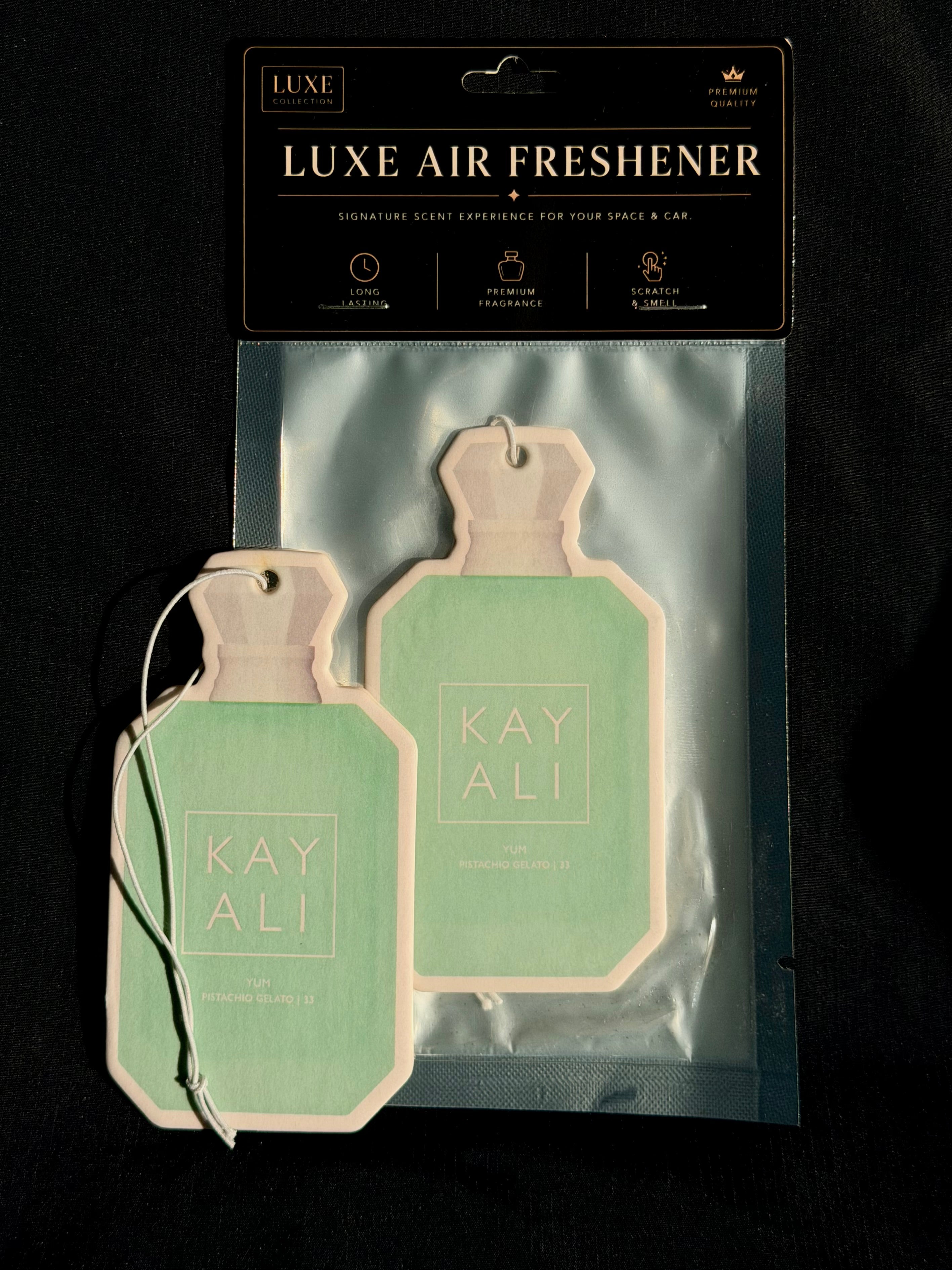 Pistachio & Vanilla Cream Car Air Freshener – Sweet & Gourmand Luxury Scent