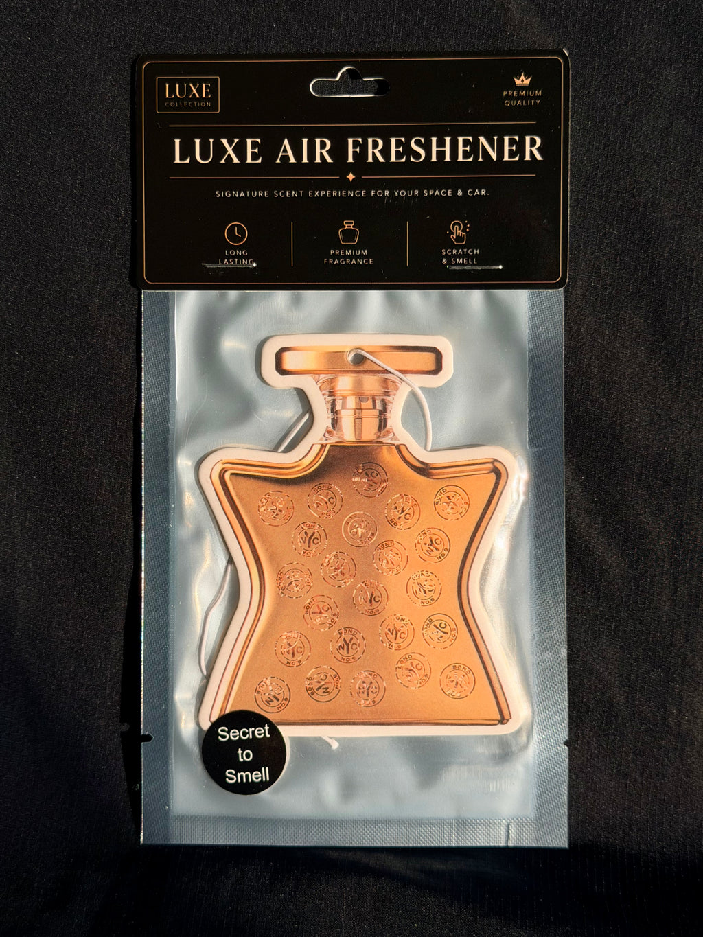 Warm Amber Rose & Sandalwood Car Air Freshener – Luxury Unisex Scent
