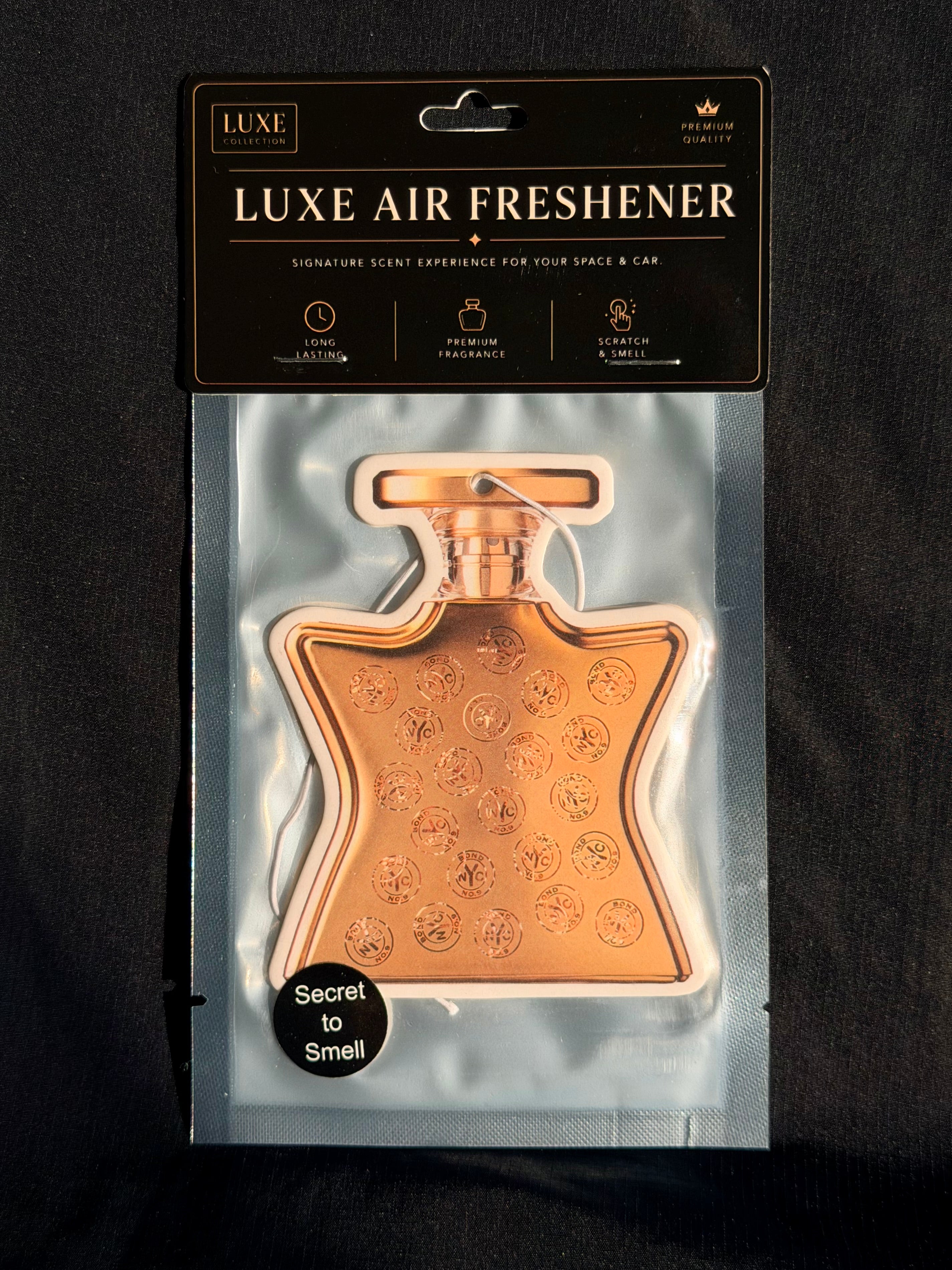 Warm Amber Rose & Sandalwood Car Air Freshener – Luxury Unisex Scent
