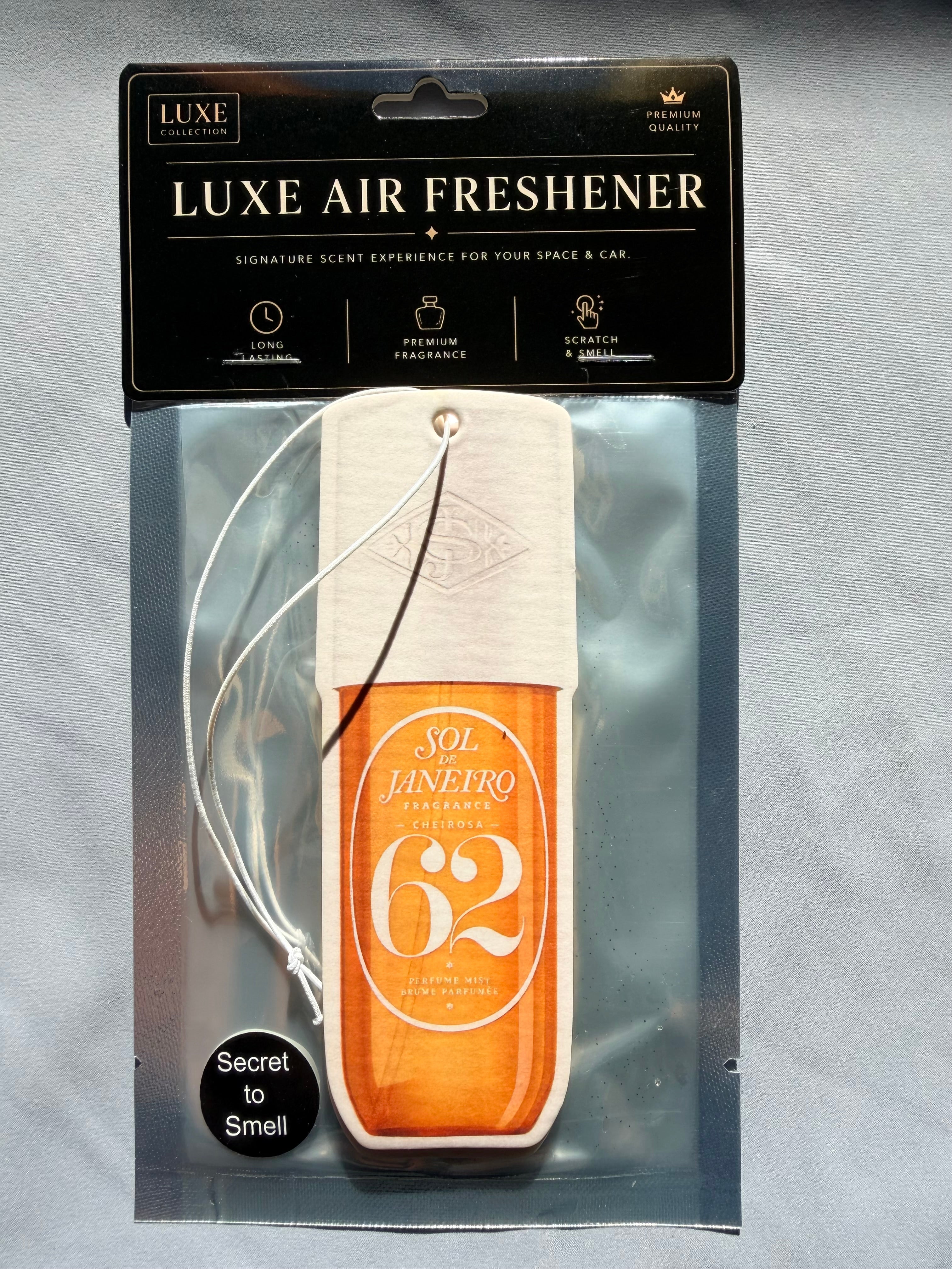 Golden Amber & Salted Caramel Car Air Freshener – Warm & Addictive Luxury Scent