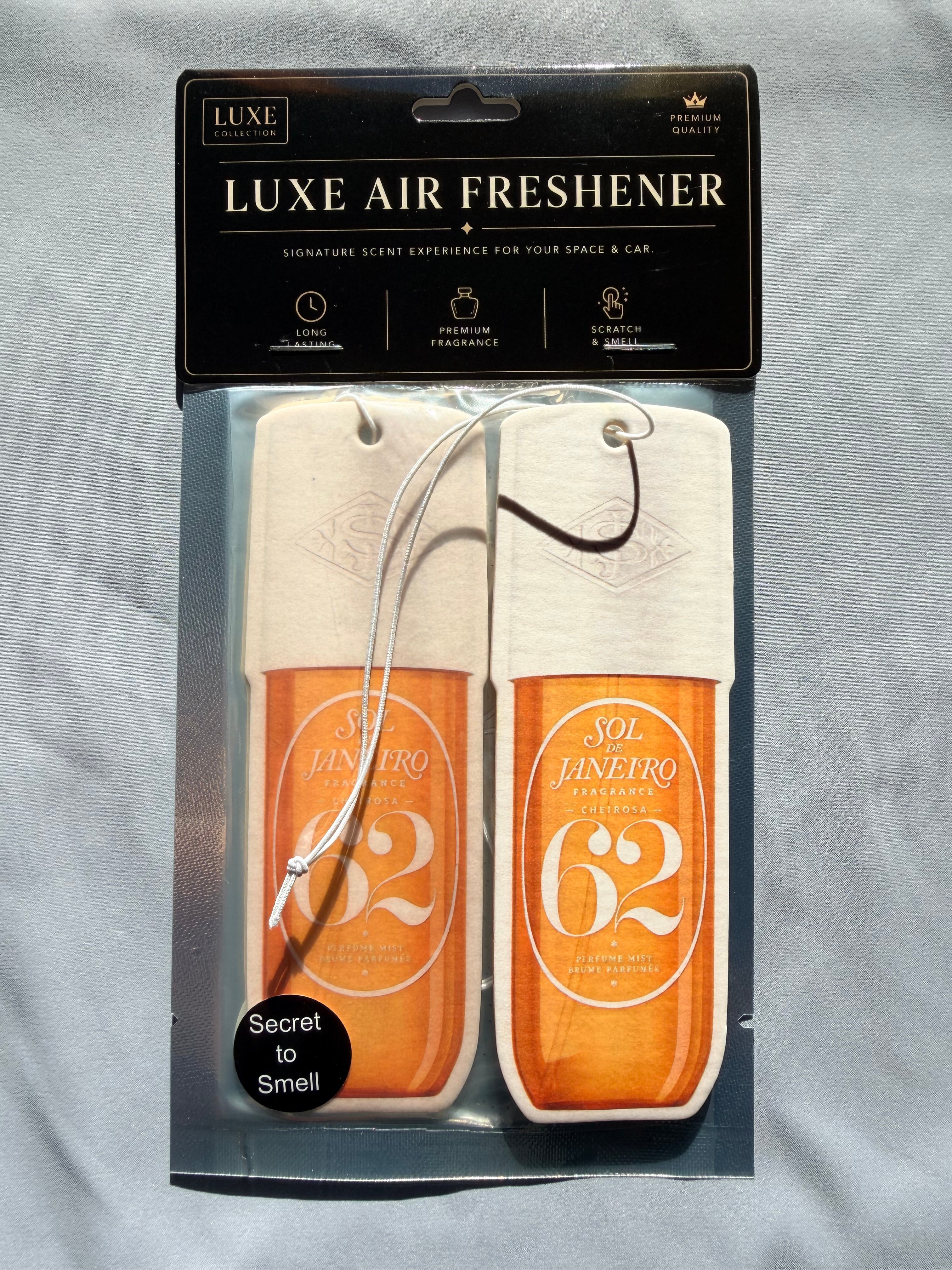 Golden Amber & Salted Caramel Car Air Freshener – Warm & Addictive Luxury Scent