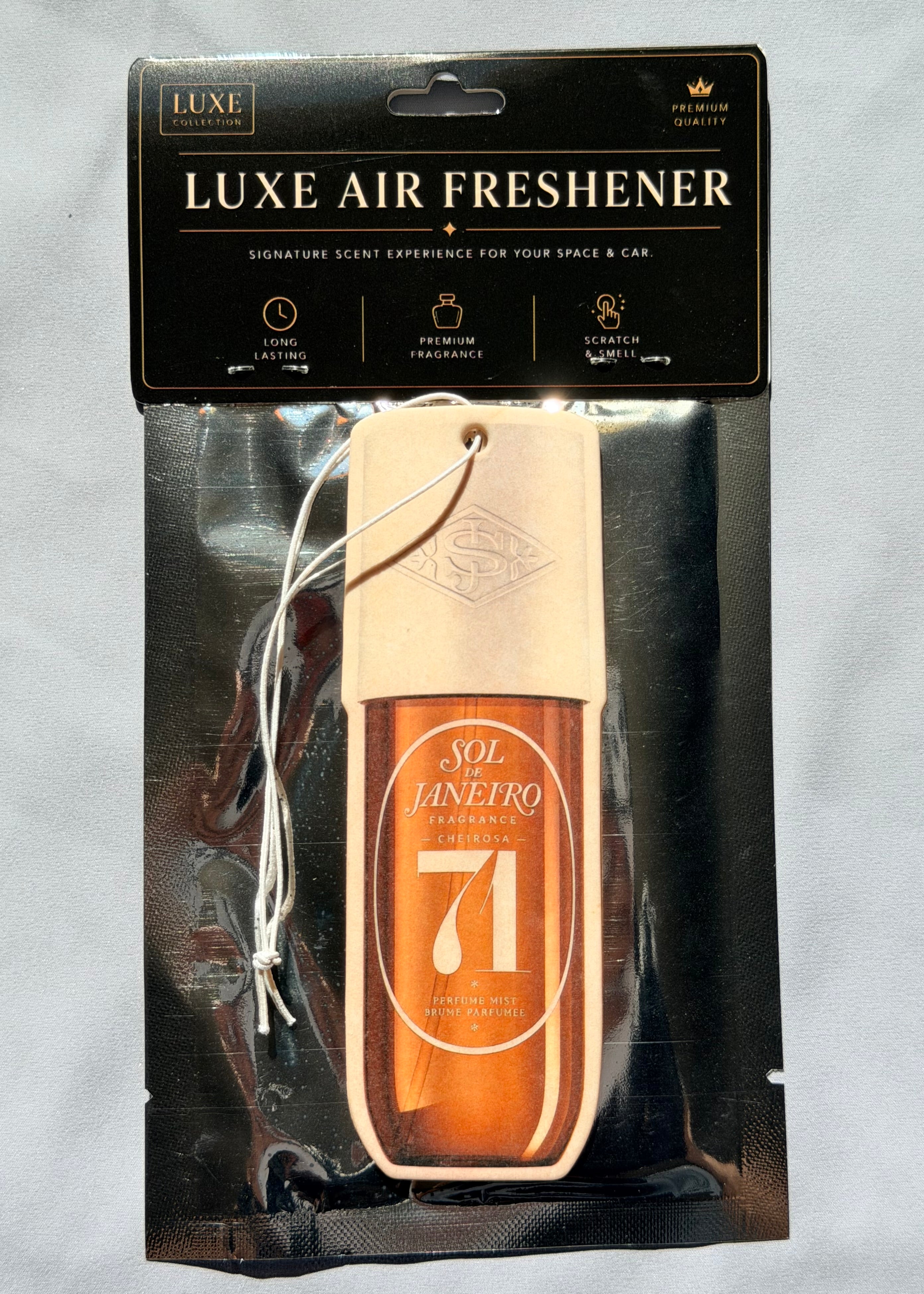 Warm Sandalwood & Vanilla Car Air Freshener – Smoky & Unisex Luxury Scent