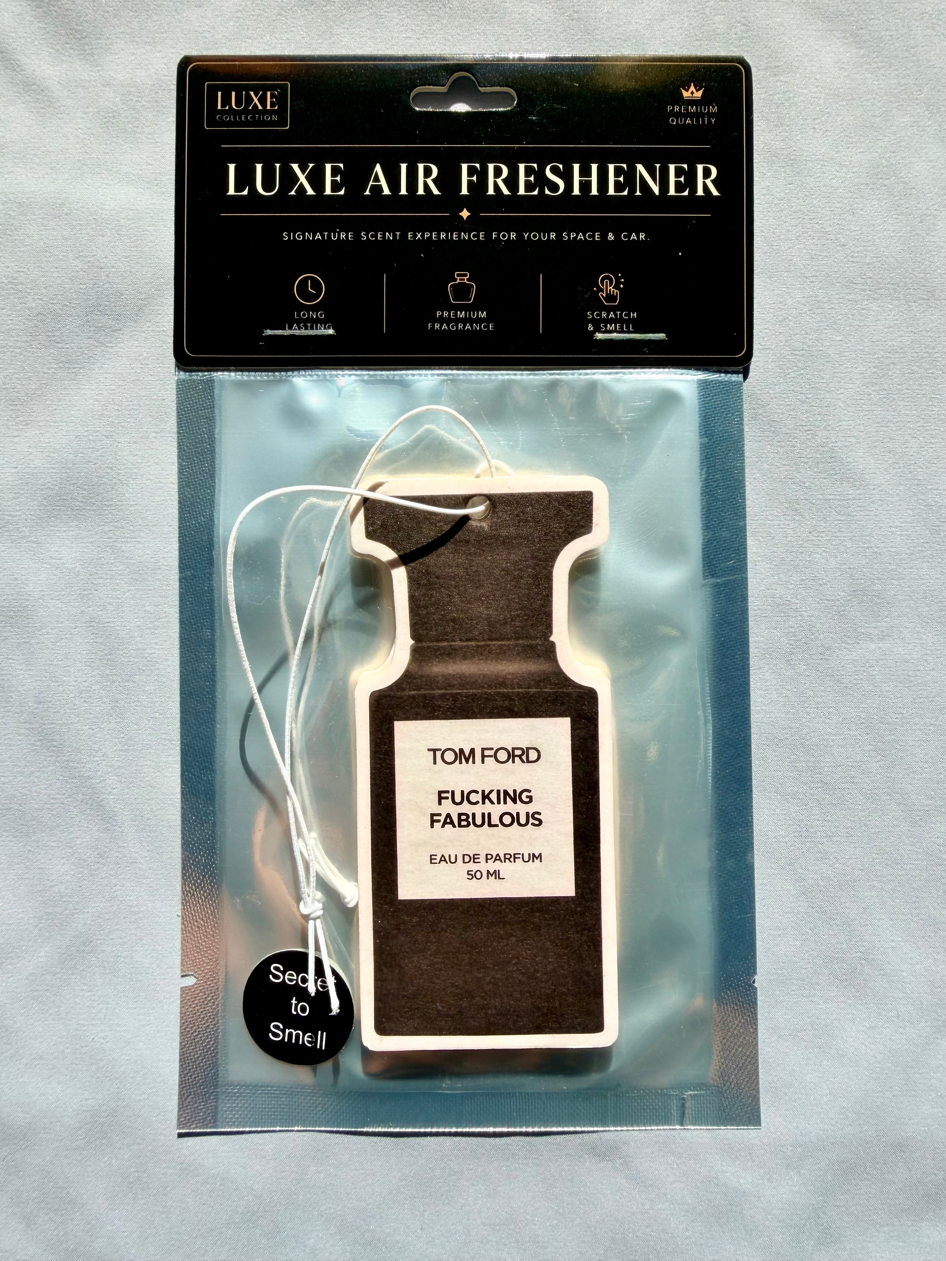 Leather & Iris Car Air Freshener – Bold & Creamy Unisex Luxury Scent