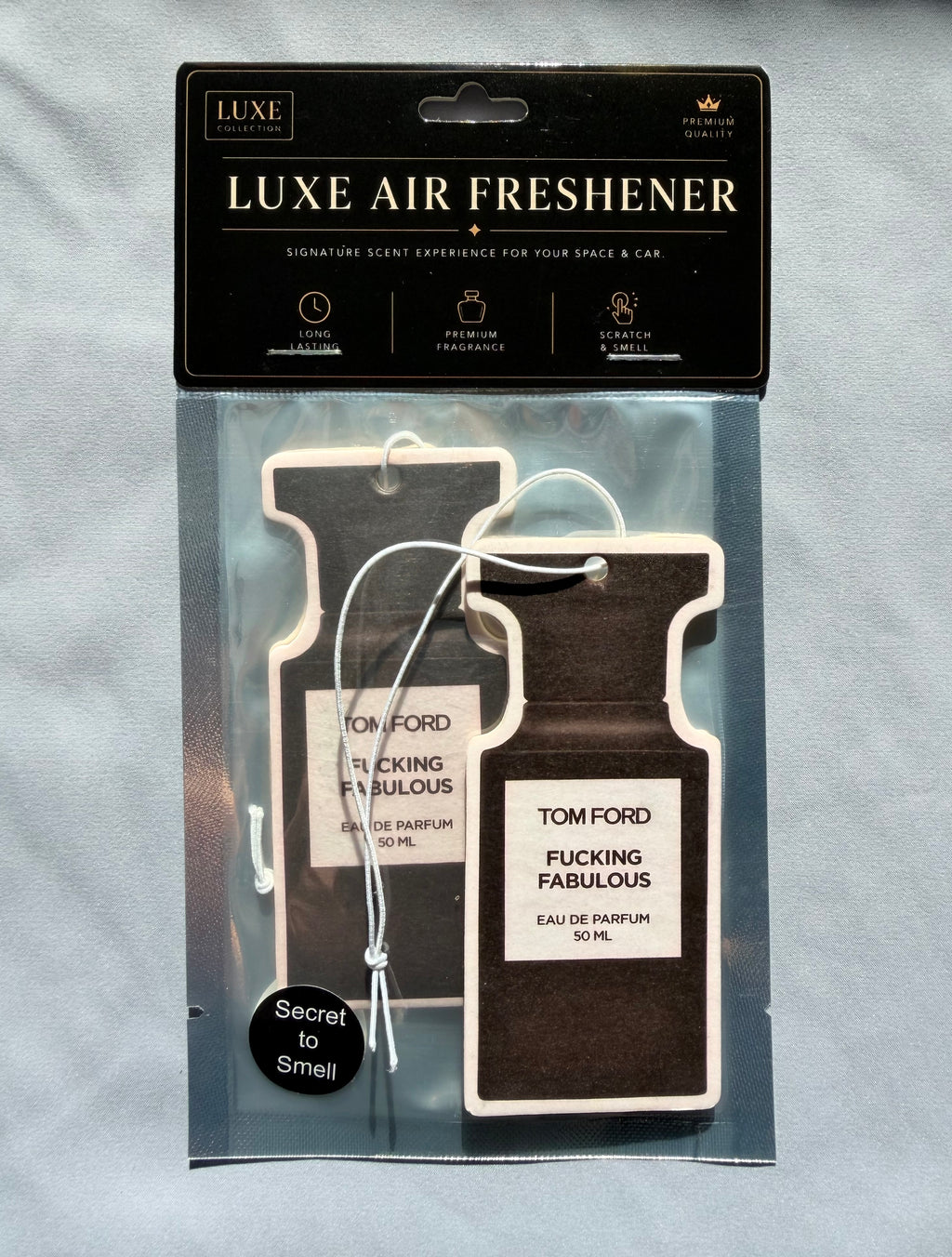 Leather & Iris Car Air Freshener – Bold & Creamy Unisex Luxury Scent
