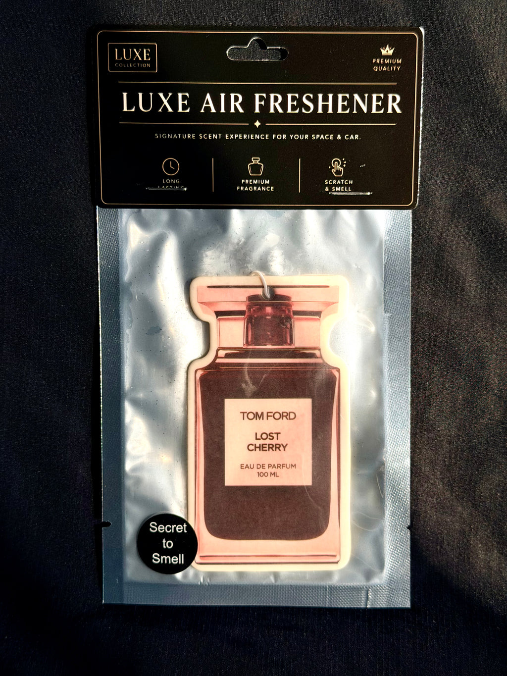 Dark Cherry & Almond Car Air Freshener – Warm & Seductive Luxury Scent