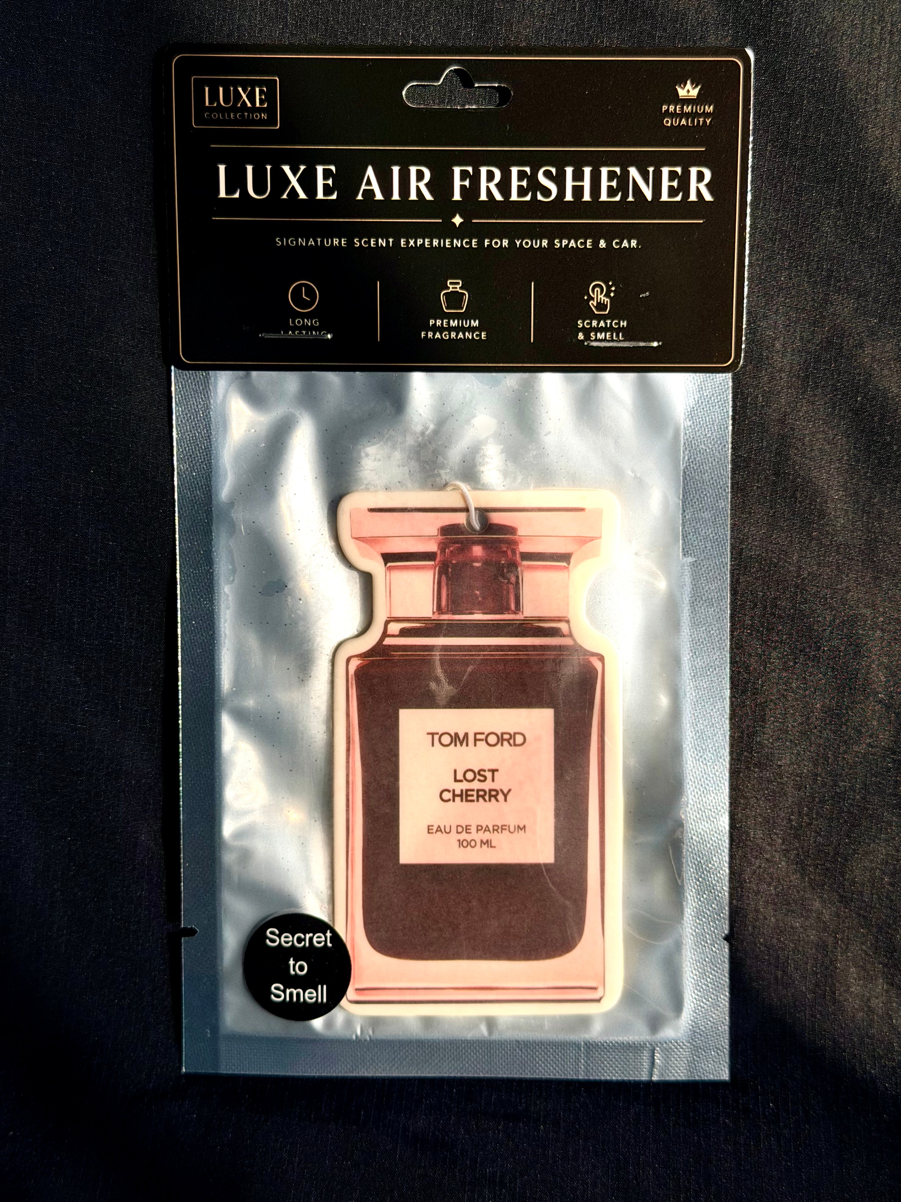 Dark Cherry & Almond Car Air Freshener – Warm & Seductive Luxury Scent