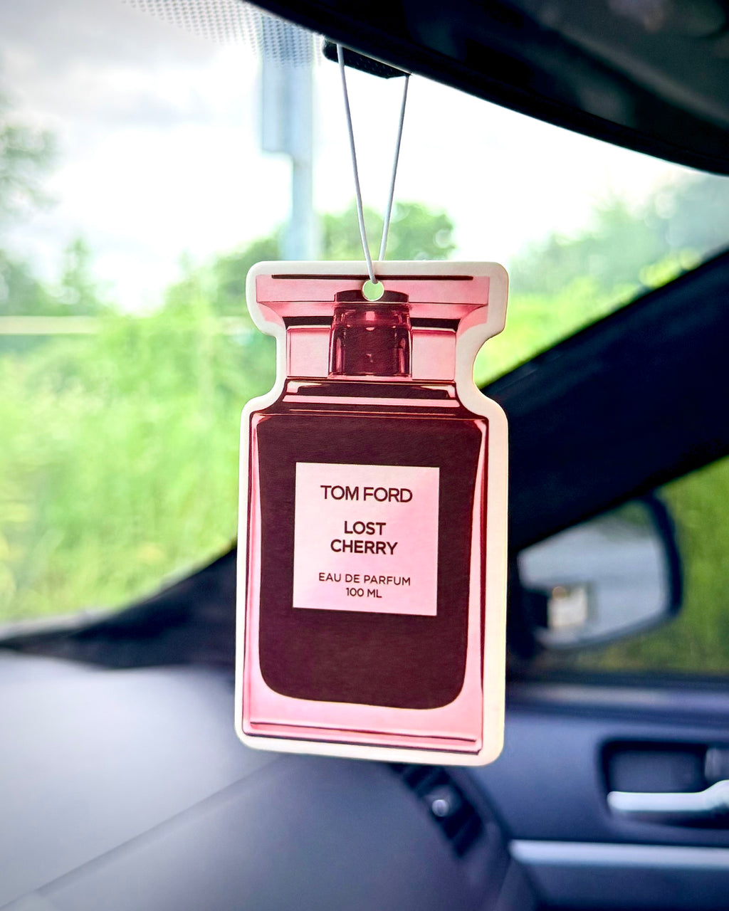 Dark Cherry & Almond Car Air Freshener – Warm & Seductive Luxury Scent