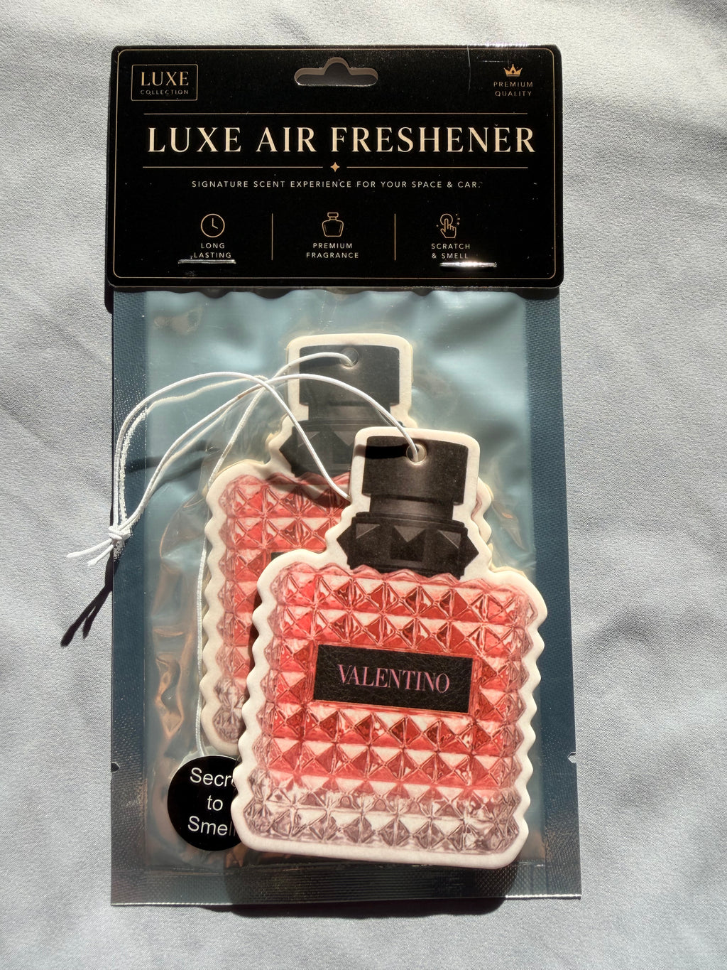 Warm Vanilla Iris & Bourbon Car Air Freshener – Warm & Feminine Luxury Scent