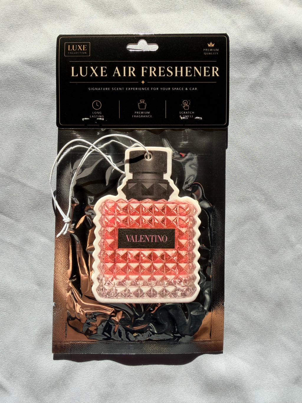 Warm Vanilla Iris & Bourbon Car Air Freshener – Warm & Feminine Luxury Scent